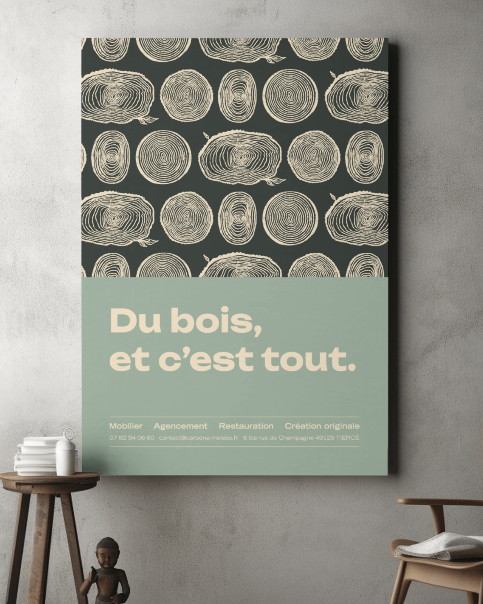 Carbone Meleze - logotype par Bonnet.M - affiche
