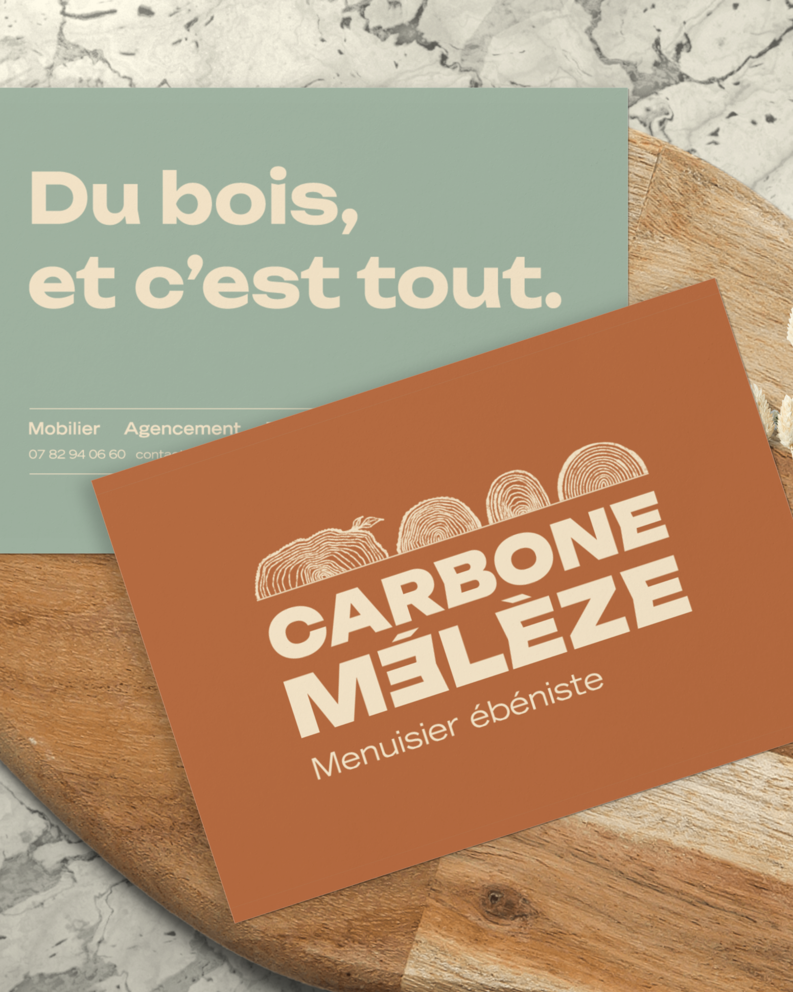 Carbone Meleze - logotype par Bonnet.M - Carte de visite
