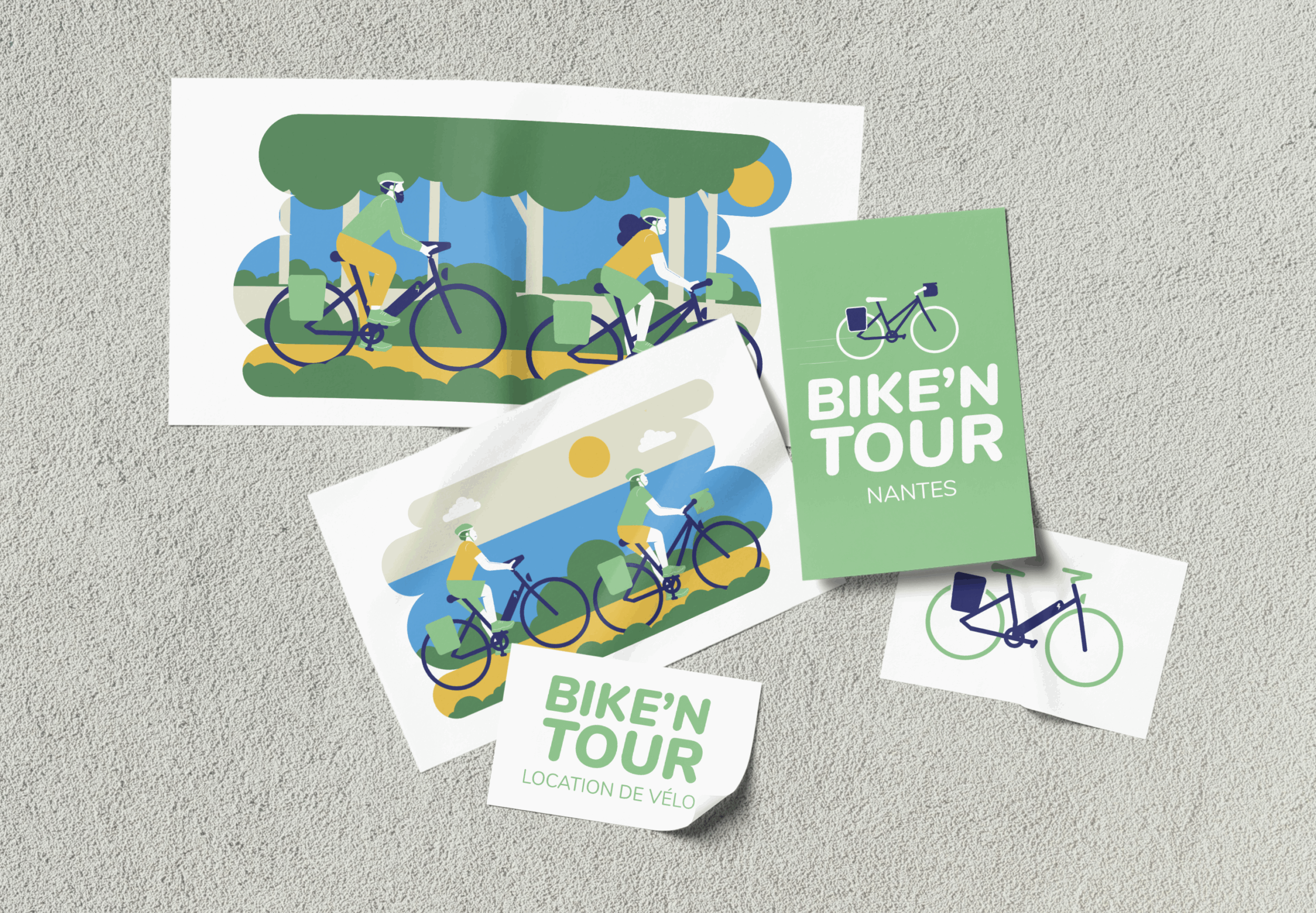 Bike'N Tour - Bonnet.M - rectangle-stickers-on-wall-mockup-template@2x