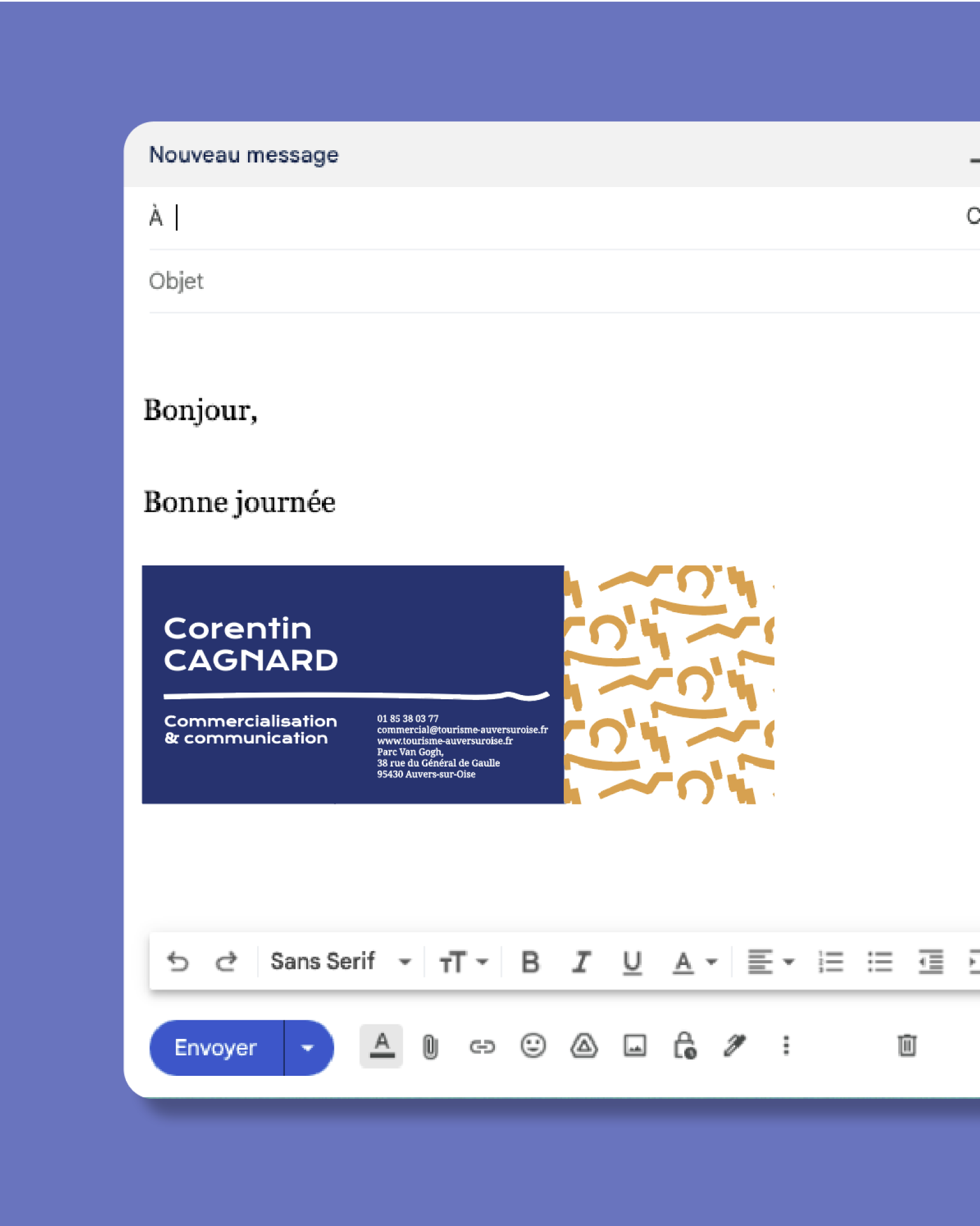 Auvers Tourisme - Logotype créer par Bonnet.M - Signature mail