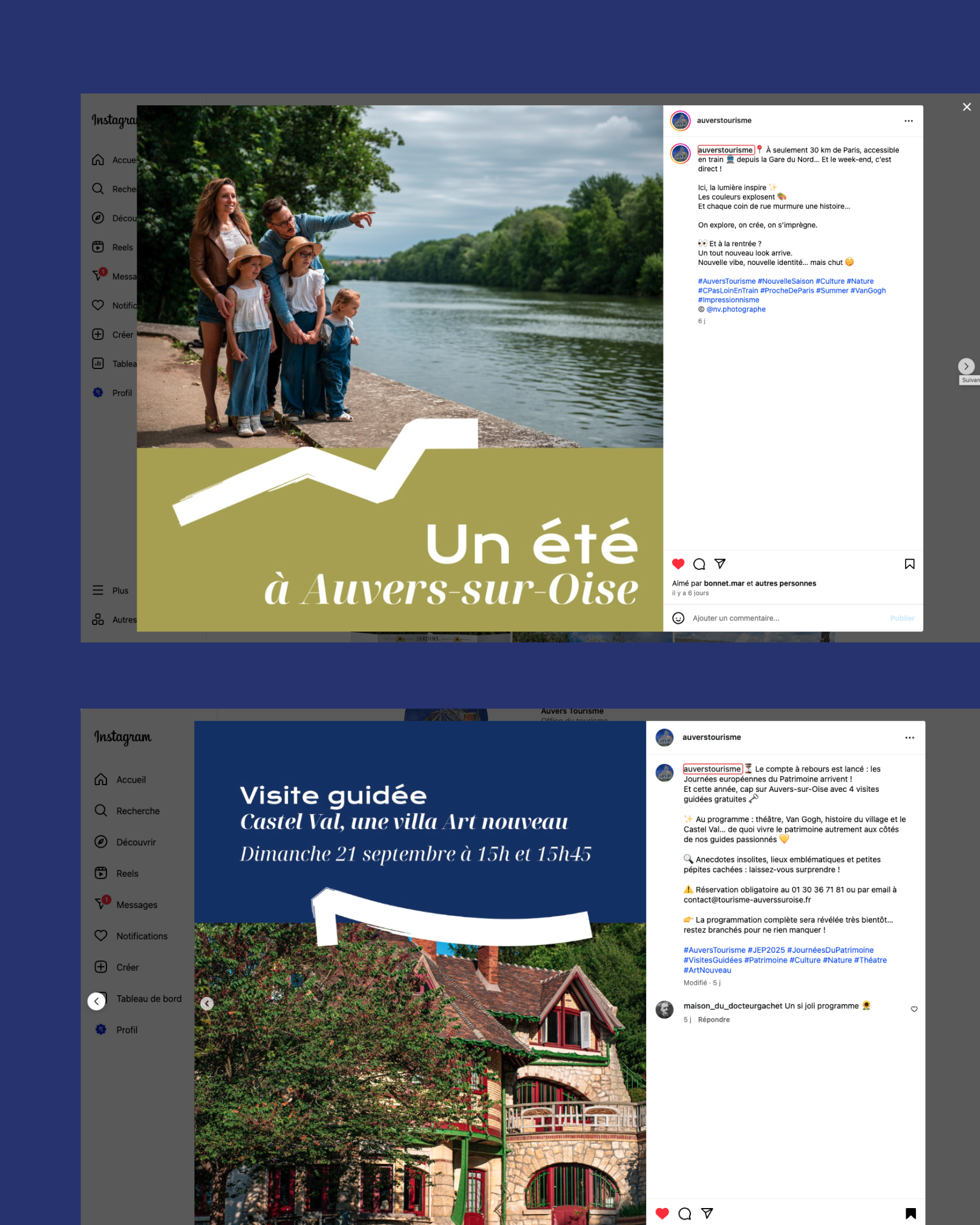 Auvers Tourisme - Logotype créer par Bonnet.M - Instagram