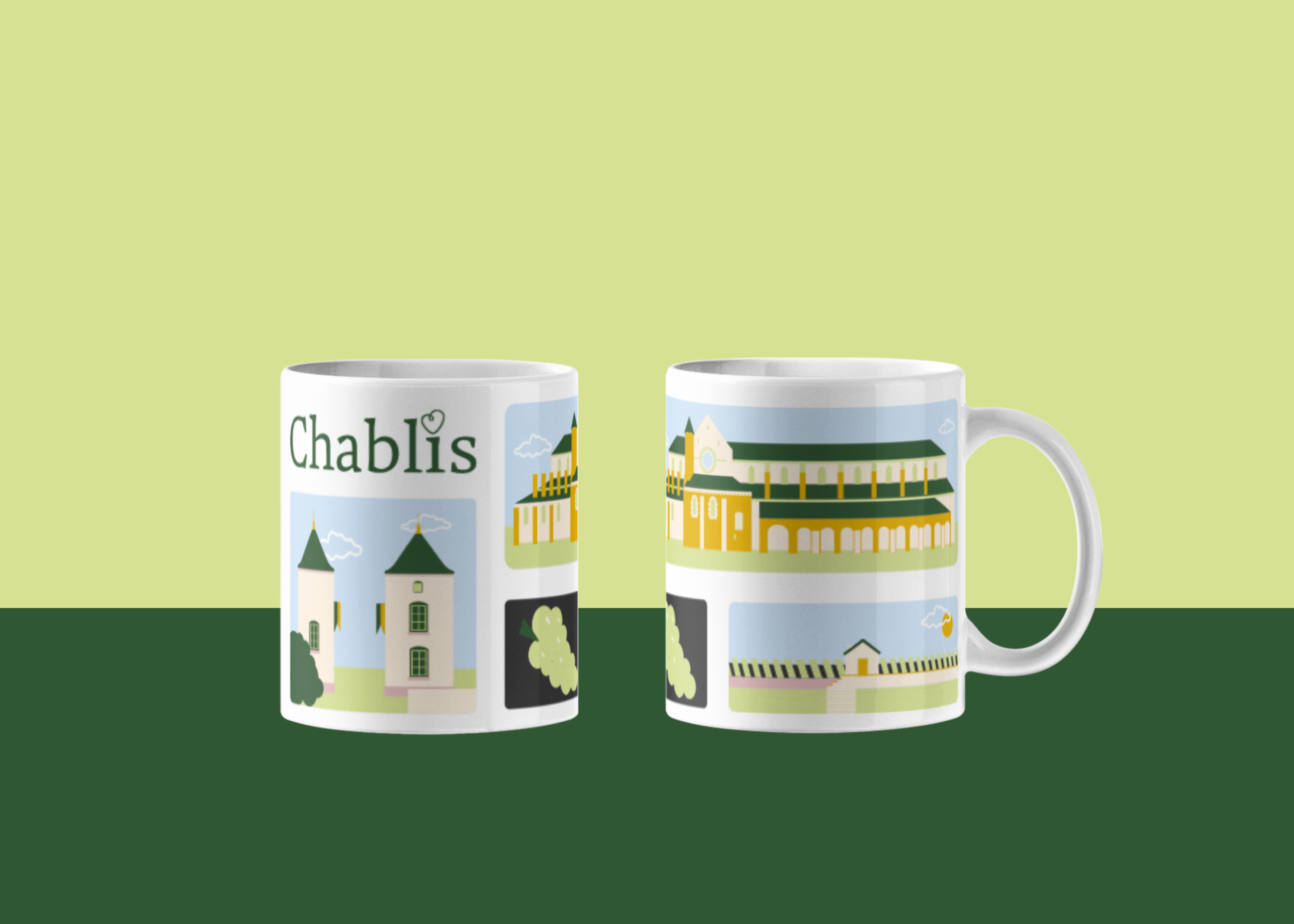 Bonnet.M - Office tourisme Chablis Cure Yonne et Tonnerrois - Mugs Chablis