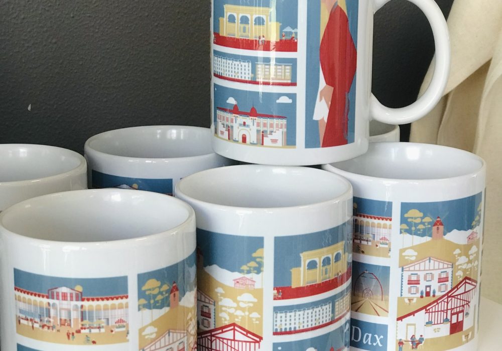 Mugs, goodies avec les illustrations du Grand Dax