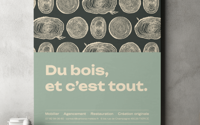 Carbone Meleze - logotype par Bonnet.M - affiche