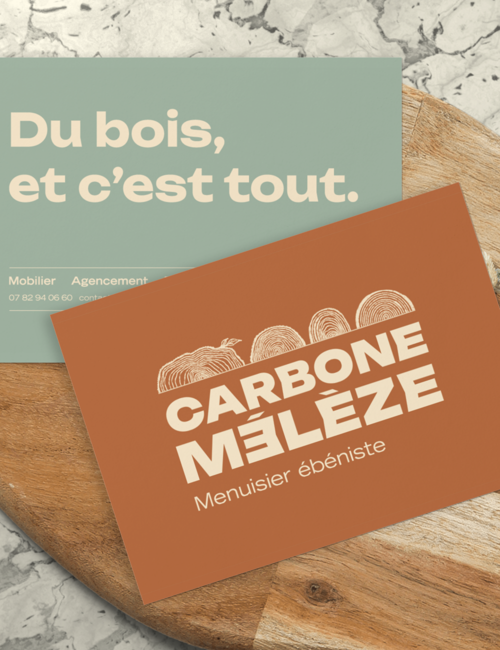 Carbone Meleze - logotype par Bonnet.M - Carte de visite