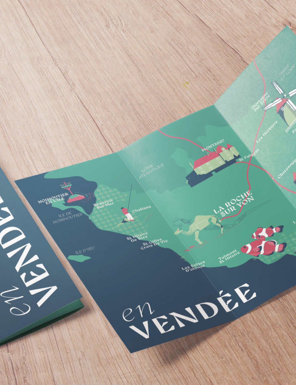 Carte touristique OT Vendée - Projet personnel
