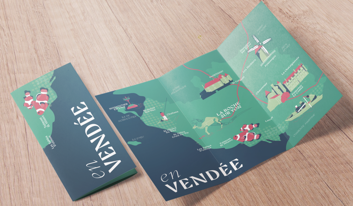 Carte touristique OT Vendée - Projet personnel