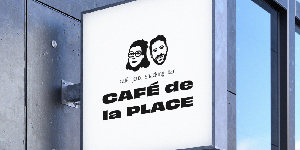 Cafe de la place - jans - Bonnet.M - enseigne